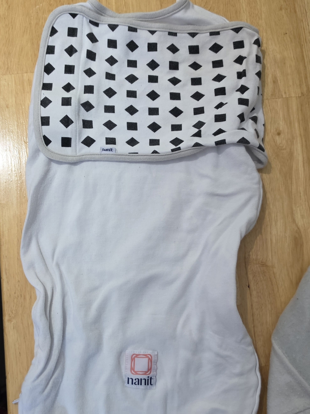 Nanit White Baby Swaddle Sack - Soft Sleep Sack for Infants